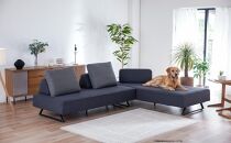 【本体取替カバー(同色)セット】&nbsp;リバティ2&nbsp;ソファ&nbsp;200cm&nbsp;3人掛け&nbsp;ダークグレー【モーブル】【大川家具】