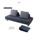 【本体取替カバー(同色)セット】&nbsp;リバティ2&nbsp;ソファ&nbsp;200cm&nbsp;3人掛け&nbsp;ダークグレー【モーブル】【大川家具】