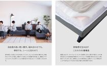 【本体取替カバー(同色)セット】&nbsp;リバティ2&nbsp;ソファ&nbsp;200cm&nbsp;3人掛け&nbsp;ダークグレー【モーブル】【大川家具】