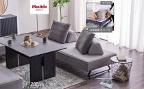 【本体取替カバー(同色)セット】&nbsp;リバティ2&nbsp;ソファ&nbsp;200cm&nbsp;3人掛け&nbsp;ライトグレー【モーブル】【大川家具】