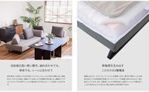 【本体取替カバー(同色)セット】&nbsp;リバティ2&nbsp;ソファ&nbsp;200cm&nbsp;3人掛け&nbsp;ライトグレー【モーブル】【大川家具】