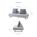 【本体取替カバー(同色)セット】&nbsp;リバティ2&nbsp;ソファ&nbsp;180cm&nbsp;3人掛け&nbsp;ライトグレー【モーブル】【大川家具】