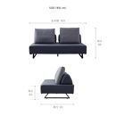 【本体取替カバー(同色)セット】&nbsp;リバティ2&nbsp;ソファ&nbsp;160cm&nbsp;3人掛け&nbsp;ダークグレー【モーブル】【大川家具】