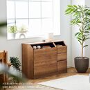 it&nbsp;イット&nbsp;80cm&nbsp;サイドボード&nbsp;＜ブラウン＞&nbsp;【モーブル】【大川家具】