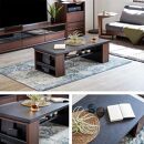 MLT-233&nbsp;ローテーブル&nbsp;幅120&nbsp;リビングテーブル&nbsp;＜ウォールナット＞【モーブル】【大川家具】