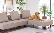 【本体取替カバー(同色)セット】&nbsp;ミゲル&nbsp;ソファ&nbsp;200cm&nbsp;3人掛け&nbsp;スモークアイボリー【モーブル】【大川家具】