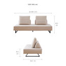 【本体取替カバー(同色)セット】&nbsp;ミゲル&nbsp;ソファ&nbsp;200cm&nbsp;3人掛け&nbsp;スモークアイボリー【モーブル】【大川家具】