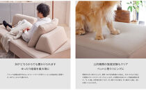 【本体取替カバー(同色)セット】&nbsp;ミゲル&nbsp;ソファ&nbsp;200cm&nbsp;3人掛け&nbsp;スモークアイボリー【モーブル】【大川家具】