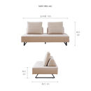 【本体取替カバー(同色)セット】&nbsp;ミゲル&nbsp;ソファ&nbsp;180cm&nbsp;3人掛け&nbsp;スモークアイボリー【モーブル】【大川家具】