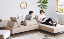 【本体取替カバー(同色)セット】&nbsp;ミゲル&nbsp;ソファ&nbsp;160cm&nbsp;3人掛け&nbsp;スモークアイボリー【モーブル】【大川家具】