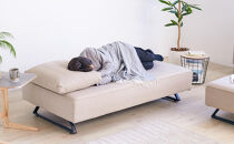 【本体取替カバー(同色)セット】&nbsp;ミゲル&nbsp;ソファ&nbsp;160cm&nbsp;3人掛け&nbsp;スモークアイボリー【モーブル】【大川家具】