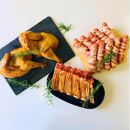 田彦スモークセット＜極＞(バックリブ約400g・半丸約800g・ベーコン巻きウインナー約600g)