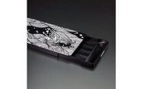 名刺ケース ジュラルミン削り出し＜波にうさぎ＞BLACK