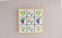 岡山県産フルーツゼリー（清水白桃、マスカット、ニューピオーネ、中山金桃）詰合せ&nbsp;9個入り