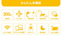 みてるちゃん猫23 見守り ペットカメラ 防犯カメラ ワイヤレス WTW-NEKO