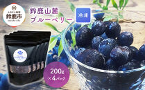 鈴鹿山麓ブルーベリー(冷凍) 200g×4パック