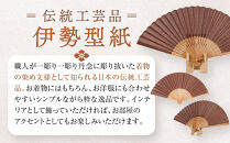 伊勢型紙&nbsp;小紋型扇子&nbsp;(寄せ小紋)