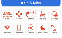 見守りペットカメラ&nbsp;監視・防犯カメラ&nbsp;みてるちゃんシリーズ&nbsp;WTW-NEKO-H