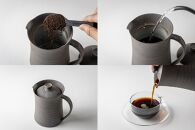 マイカフェポット&nbsp;S&nbsp;焼き締めブラック