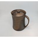 マイカフェポット&nbsp;M&nbsp;焼き締めブラウン