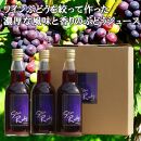 とても濃厚な味わいのぶどうジュース3本セット　長野県阿智村産で育ったワイン用ぶどうを贅沢に絞ってぶどう100％のジュースを作りました