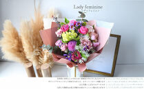 スタイルブーケ　レディ・フェミニン【スタイル　ブーケ　レディ　フェミニン　花束 花 誕生日 結婚記念日　女性らしいやわらかい雰囲気　少し大人カラーをポイントアクセント 大阪府 門真市 】