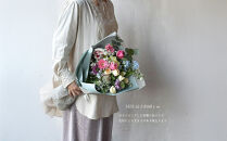 スタイルブーケ　レディ・フェミニン【スタイル　ブーケ　レディ　フェミニン　花束 花 誕生日 結婚記念日　女性らしいやわらかい雰囲気　少し大人カラーをポイントアクセント 大阪府 門真市 】
