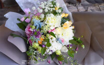 ブーケ シャンペトル 淡い色彩【花 フラワー ギフト 誕生日 結婚 ウエディング 祝い プレゼント 結婚祝い 送別 退職祝い 記念日 ブーケ シャンペトル ラウンド ゴージャス花束 送料無料 バレンタイン ひな祭り ホワイトデー 大阪府 門真市 】