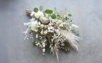 ドライフラワー&nbsp;ブーケ&nbsp;花束&nbsp;スワッグ「ホワイトフェミニーノ」