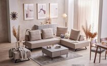 ミゲル&nbsp;ソファ&nbsp;160cm&nbsp;3人掛け&nbsp;スモークアイボリー【モーブル】【大川家具】