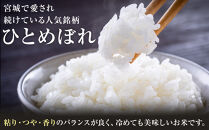 【3回定期便】宮城県産ひとめぼれ【無洗米】　5kg×1袋