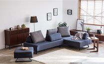 【本体取替カバー(同色)セット】&nbsp;リバティ2&nbsp;スツール&nbsp;65cm&nbsp;ダークグレー【モーブル】【大川家具】