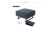 【本体取替カバー(同色)セット】&nbsp;リバティ2&nbsp;スツール&nbsp;65cm&nbsp;ダークグレー【モーブル】【大川家具】