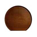 紀州漆器&nbsp;木製&nbsp;半月盆&nbsp;ケヤキ塗り&nbsp;お盆&nbsp;トレイ&nbsp;トレー［YS49］