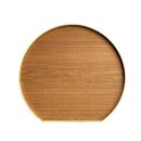 紀州漆器&nbsp;木製&nbsp;半月盆&nbsp;ナチュラル&nbsp;白木&nbsp;お盆&nbsp;トレー［YS51］