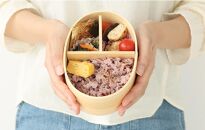 紀州漆器 曲げわっぱ 雅青 平安朱 2個セット 弁当箱 日本の伝統柄 まげわっぱ［YS110］
