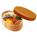 ［ライトブラウン］曲げわっぱ 弁当箱 一段 カラー 紀州漆器 伝統工芸［YS131］