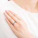 【高島屋選定品】＜京セラ＞クレサンベール＜ブルーサファイア／天然ダイヤモンド ＞PTリング PT900 リング カジュアル 9月誕生石 ［ 京都 宝石 ジュエリー 人気 おすすめ 高級  特別 おしゃれ ファッション ブランド ダイヤ サファイア ］