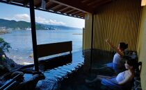 【平日月曜日～木曜日限定】特選鮑とプリプリ伊勢海老の二大味覚!源泉かけ流し温泉満喫旅行2名様分セット【熱海温泉 湯の宿 平鶴（ひらつる）】