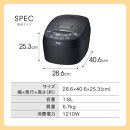 タイガー魔法瓶&nbsp;圧力IHジャー&nbsp;炊飯器&nbsp;JPV-C180KG&nbsp;1升炊き【家電&nbsp;電化製品&nbsp;炊飯器&nbsp;炊きたて&nbsp;炊飯ジャー&nbsp;粒立ち&nbsp;土鍋&nbsp;ふっくら&nbsp;ごはん&nbsp;おいしい&nbsp;あまい&nbsp;大阪府門真市&nbsp;キッチン家電&nbsp;生活家電&nbsp;新生活&nbsp;新生活応援&nbsp;】