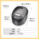 2025年度新製品&nbsp;タイガー魔法瓶(TIGER)&nbsp;炊飯器&nbsp;1升&nbsp;IH式&nbsp;炊きたて&nbsp;遠赤3層土鍋コート釜&nbsp;粒立ち保温&nbsp;お手入れ簡単&nbsp;おきにりメニュー&nbsp;ダークグレー&nbsp;JPW-L180HD&nbsp;【&nbsp;大阪府門真市&nbsp;家電&nbsp;電化製品&nbsp;キッチン家電&nbsp;生活家電&nbsp;新生活&nbsp;新生活応援&nbsp;】