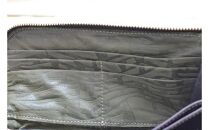 Ｌ型長財布（オール革・黒系）【革レザー財布Ｌ型長財布オール革小銭の出し入れスムーズカード入れ内側両サイド12枚収納内側にポケット革はやわらかめ大阪府門真市】