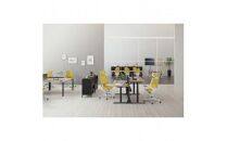 Mih1_コクヨチェアー　イング(ブラック・本体白)／ヘッドレスト・メッシュ／フローリング用（Vキャスター）　／在宅ワーク・テレワークにお勧めの椅子