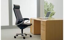 Mfl1_コクヨチェアー　フィロソフィー(ミディアムベージュ)／本革・カーペット用（Wキャスター）　／在宅ワーク・テレワークにお勧めの椅子