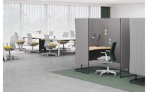 Mmm1_コクヨチェアー　モネット(ダークグレージュ)／メッシュ・ホワイト／フローリング用（Vキャスター）　／在宅ワーク・テレワークにお勧めの椅子