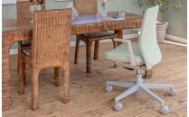 Mmc1_コクヨチェアー　モネット(ディープグリーン)／クッション・ベージュ／フローリング用（Vキャスター）　／在宅ワーク・テレワークにお勧めの椅子