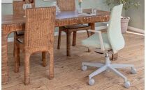 Mmc5_コクヨチェアー　モネット(ダークグレージュ)／クッション・ベージュ／カーペット用（Wキャスター）　／在宅ワーク・テレワークにお勧めの椅子