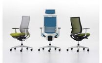 Mbh2_コクヨチェアー　ベゼル(ソフトグレー)／ヘッドレスト／フローリング用（Vキャスター）／在宅ワーク・テレワークにお勧めの椅子