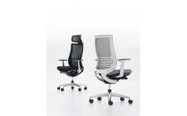 Mbh4_コクヨチェアー　ベゼル(リーフグリーン)／ヘッドレスト／カーペット用（Wキャスター）／在宅ワーク・テレワークにお勧めの椅子