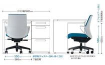 Mpb2_コクヨチェアー　ピコラ(ソフトグレー・本体黒)／ハイバックタイプ／カーペット用（Wキャスター）　／在宅ワーク・テレワークにお勧めの椅子